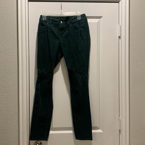 Ann Taylor Green Velvet Pants